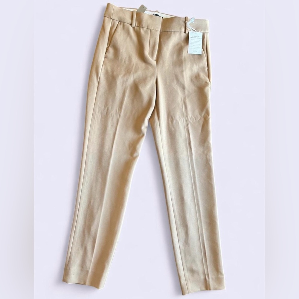 NWT J. Crew Cameron Full Length Classic Beige Women's Trousers